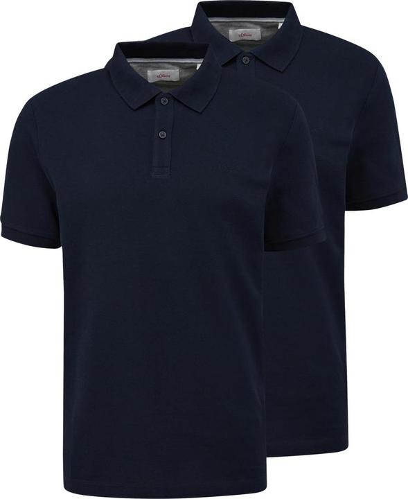 Produktbild s.Oliver Fashion - Basic - Poloshirt - 2er Pack (M Blau) (M)