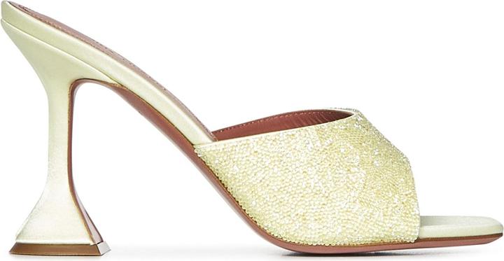 Actual product image Amina Muaddi Sandals Yellow (39)