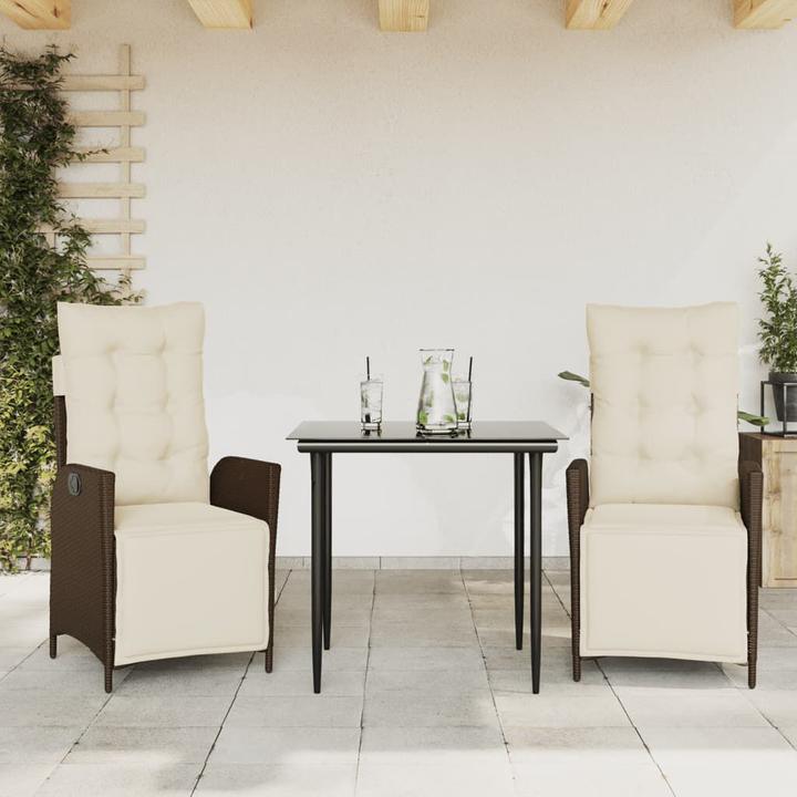 Produktbild vidaXL Garten Essgruppe (80 x 80 x 74 cm)