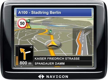Navigon 20 Plus, TMC, Mappe dell'Europa centrale