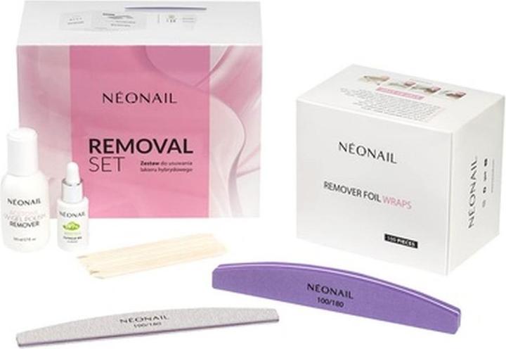 Neonail Complete UV Nail Polish Removal Set with Nail Oil Liquid