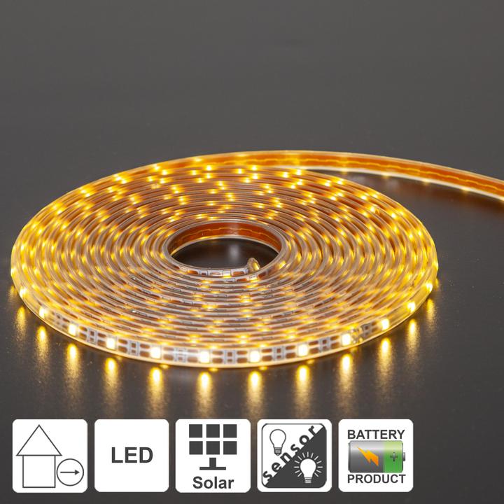 Image du produit Star Trading Guirlande lumineuse solaire Strip Light (Blanc chaud, 500 cm, Intérieur)
