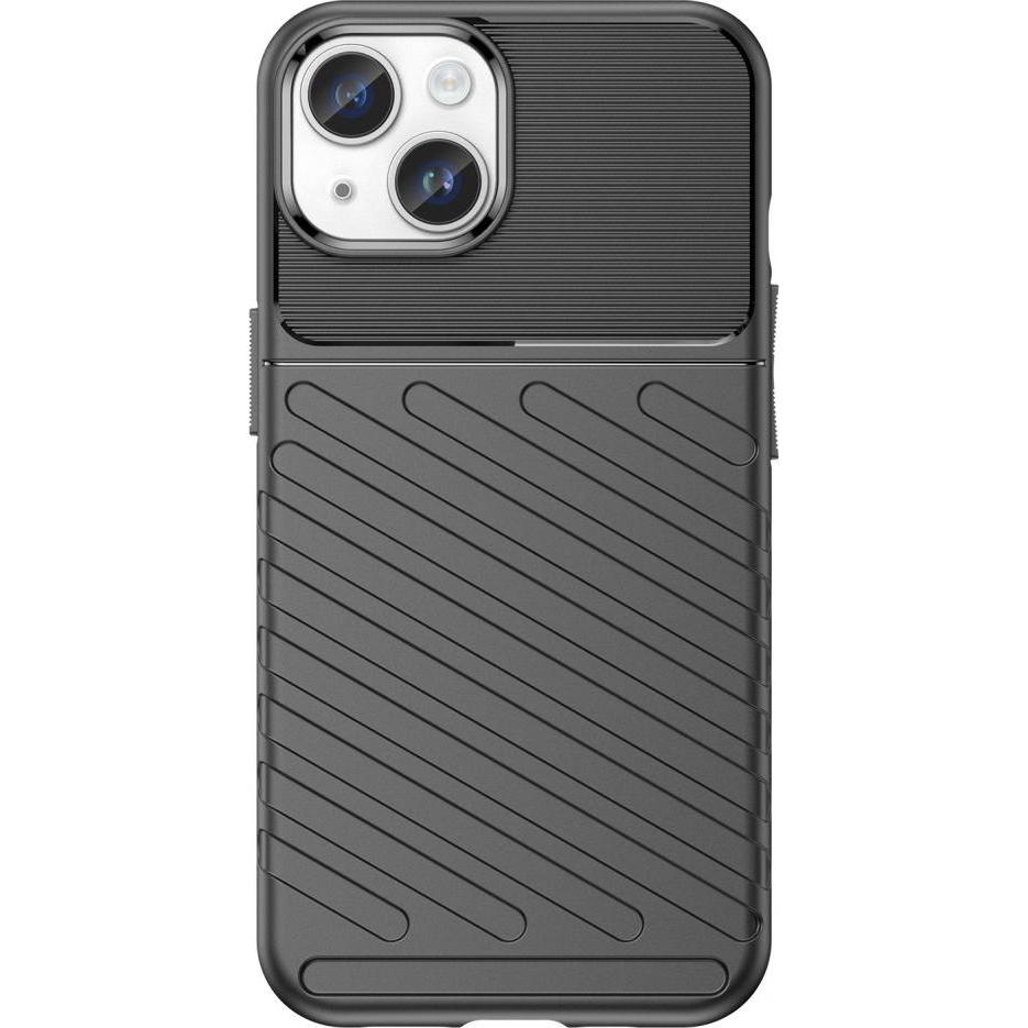 Thumbnail - Hurtel Thunder Case iPhone 14 armored case black (Apple iPhone 14), Smartphone Hülle, Schwarz