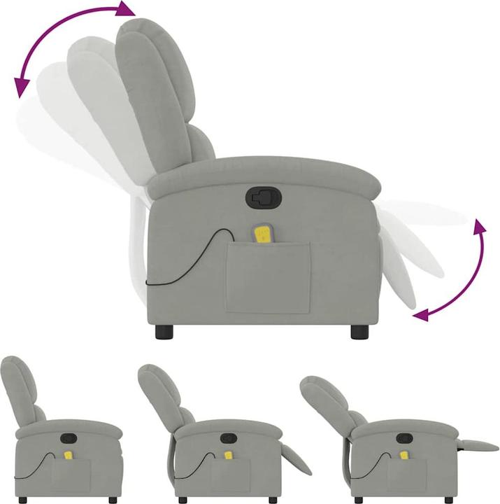 Actual product image vidaXL Massage-Relaxsessel