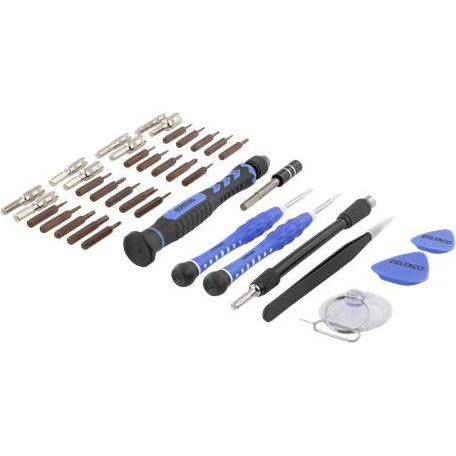 Thumbnail - Deltaco VK-51 electronic device repair tool 38 tools, Weiteres Smartphone Zubehör, Blau