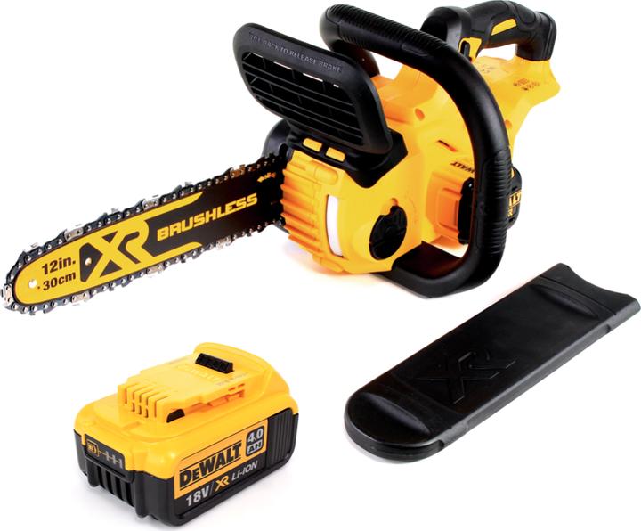 Produktbild DeWalt DCM 565 N Akku Kettensäge 18V + 1x Akku 4,0 Ah (Akku Kettensäge)