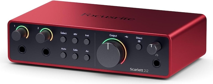 Focusrite Scarlett 2i2 – 4th Generation (USB)