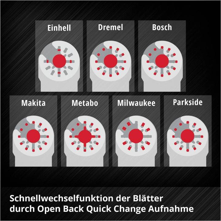 Immagine prodotto Einhell Multitool-Set, 708135, XL-PLUS-Case, 35-teilig