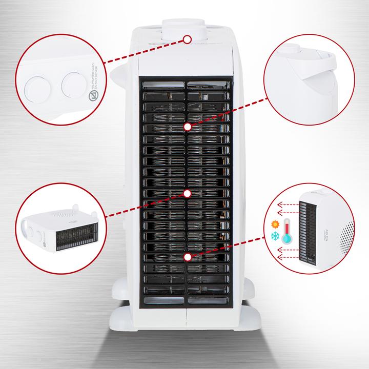 Produktbild Adler Heater AD 7725w Fan heater, 2000 W, Number of power levels 2, Baltas (2000 W)