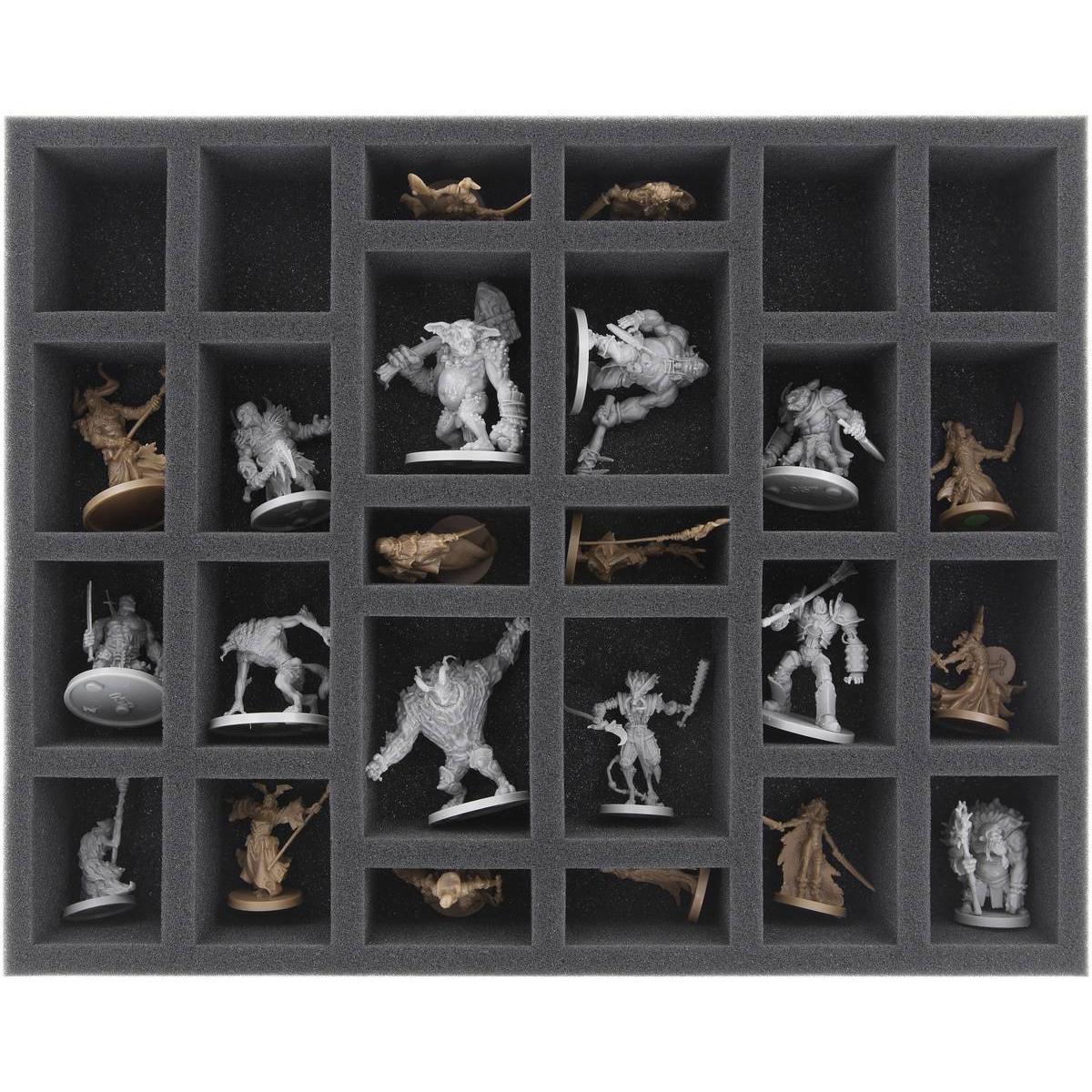 Feldherr FS050MD04 - Schiuma da 50 mm a grandezza naturale con 26 scomparti per Massive Darkness (Materiale sintetico)