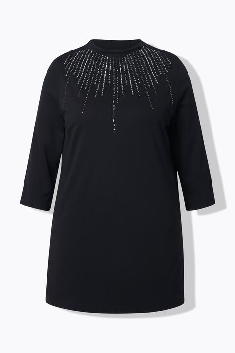 Actual product image Ulla Popken Rhinestone Turtleneck Sweatshirt (60)