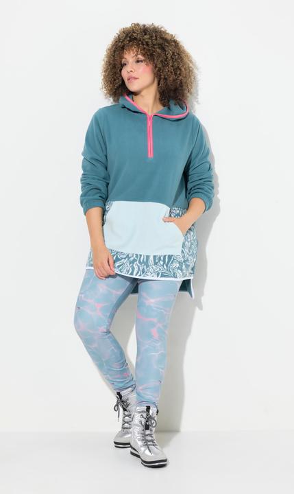 Produktbild Ulla Popken Fleece-Hoodie, Kängurutasche, Kapuze, Langarm (56)