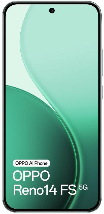 Image du produit OPPO Reno14 FS 5G (512 Go, Green, Vert, Vert lumineux, 6.57", Double SIM, 5G)