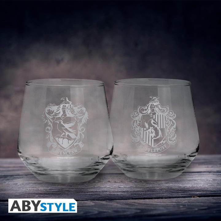 Actual product image 2 Glass Set Ravenclaw & Hufflepuff EUROPE x2 (0.30 l, 2 x)