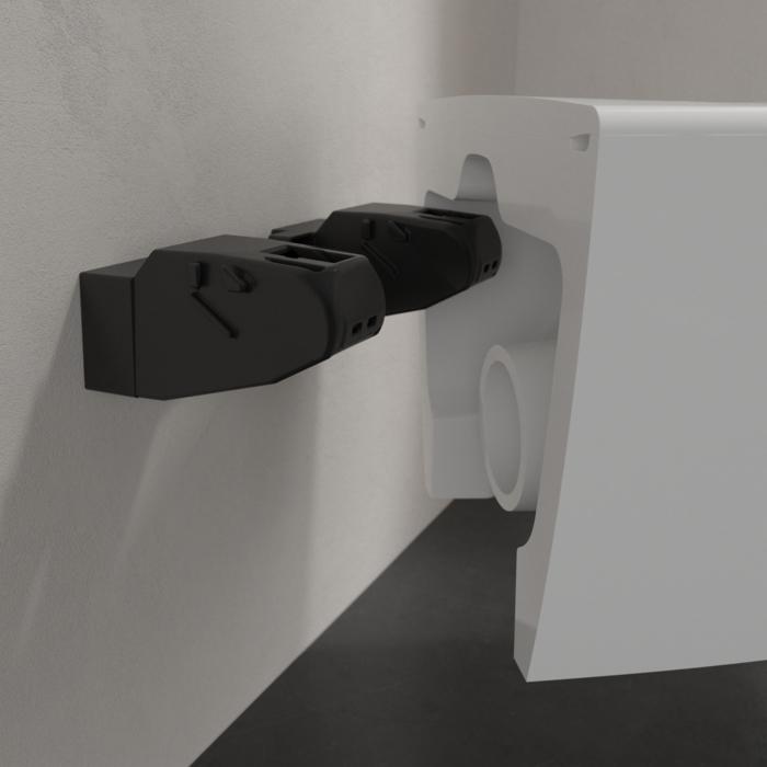 Actual product image Villeroy & Boch Subway compact 2.0 deep-well WC encrusted DirectFlush open splash rim white wall-mounted
