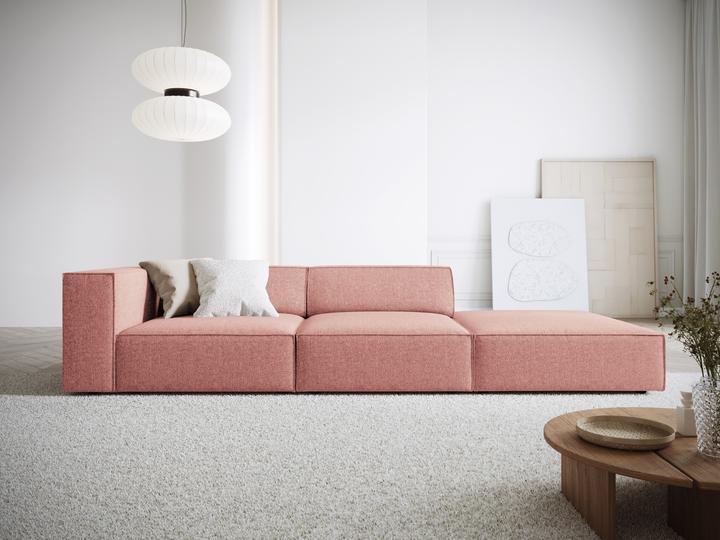 Actual product image Cosmopolitan Design Right Sofa, "Arendal", 4 Seats, Pink, 262x102x70 Made in Europe (Corner sofa)