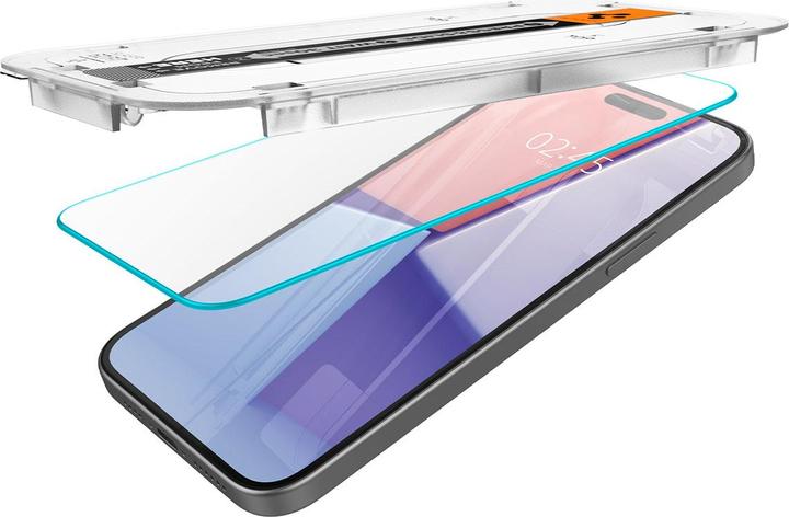Actual product image Spigen Glas.TR EZ Fit (2 Piece, Apple iPhone 15)