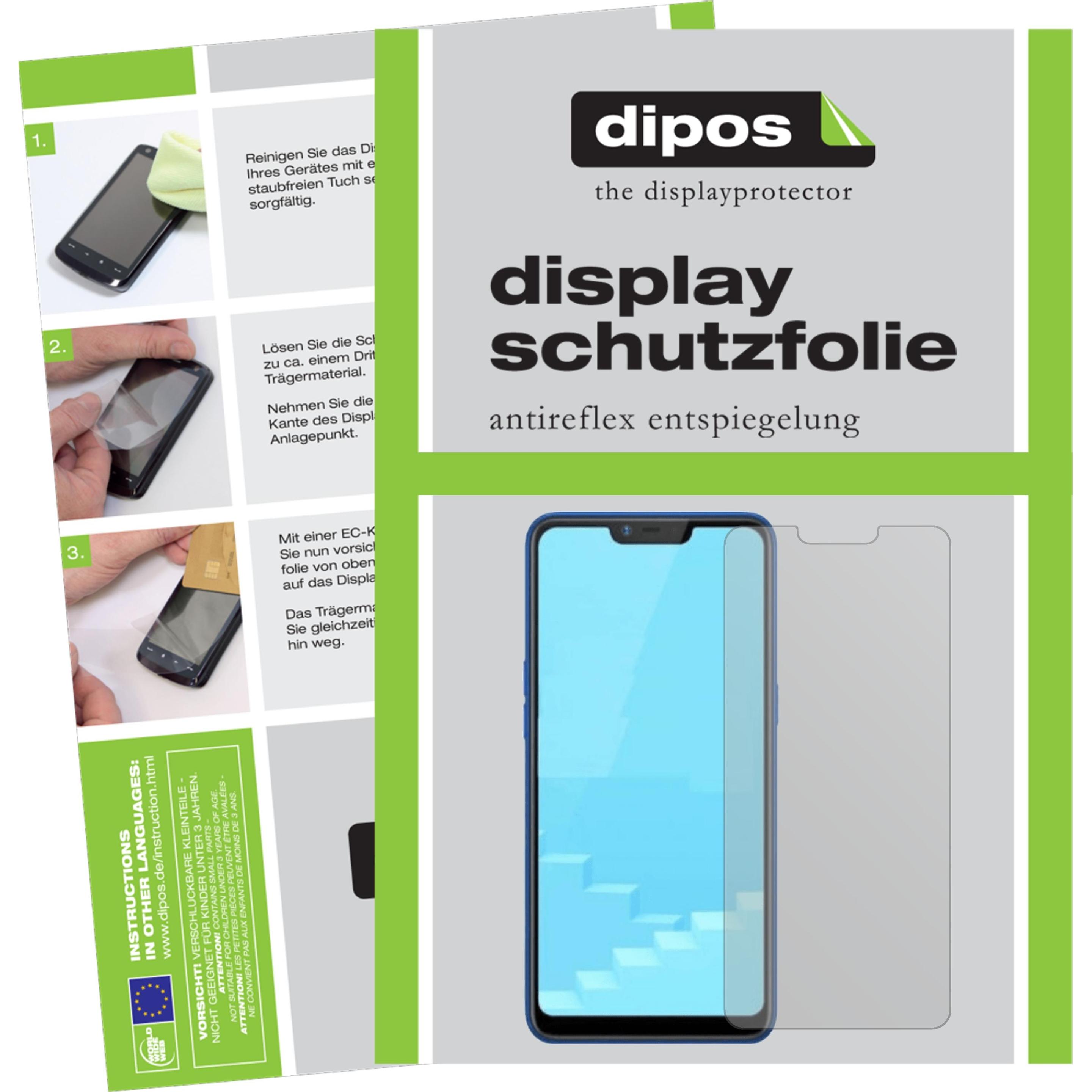 Dipos Displayschutzfolie Antireflex (4 Stück, Realme C1 (2019)), Smartphone Schutzfolie, Transparent