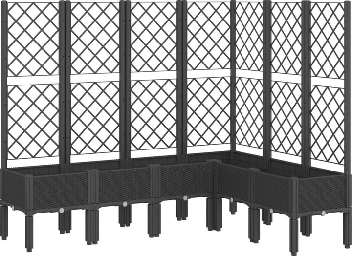 Actual product image VidaXL Planter with trellis PP