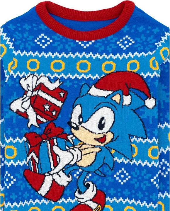 Immagine prodotto Sonic The Hedgehog Maglia natalizia per bambini/ragazzi (128)