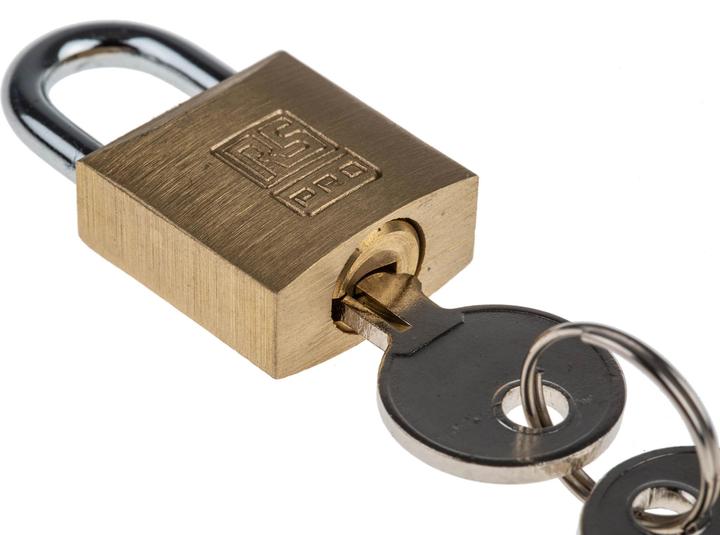 Produktbild RS PRO Solid Brass Padlock 20 mm