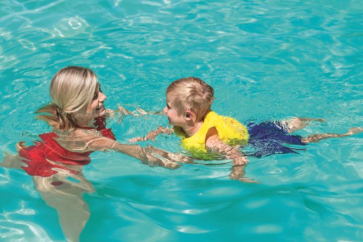 Productafbeelding Bestway Opblaasbaar zwemvest tropisch 41cm x 30cm