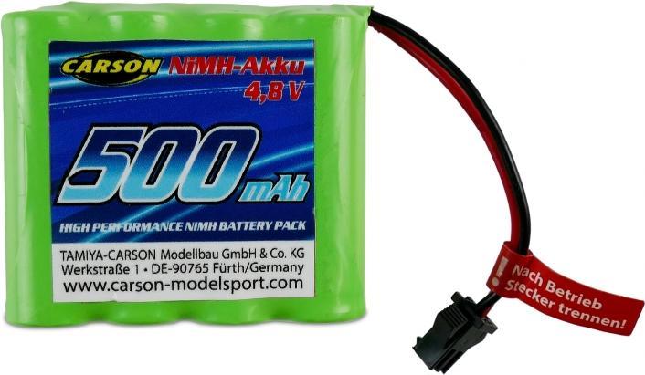 Carson 4,8V/500mAh NiMH Akku : 500907342 JST (4.80 V, 500 mAh)