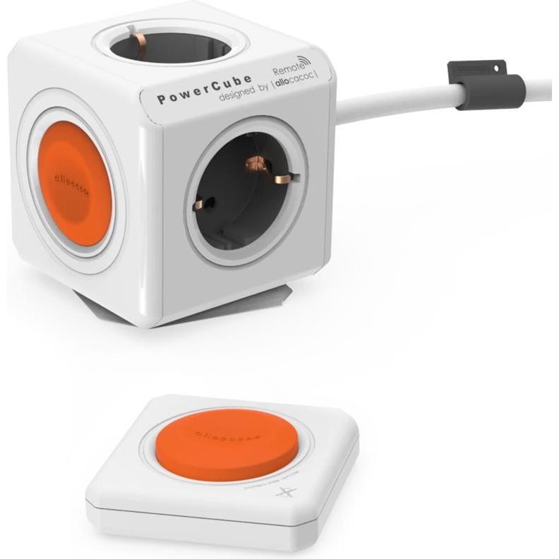 Allocacoc, Steckdosenleiste, PowerCube Extended Remote (4 x, CEE 7/5, 1.50 m)