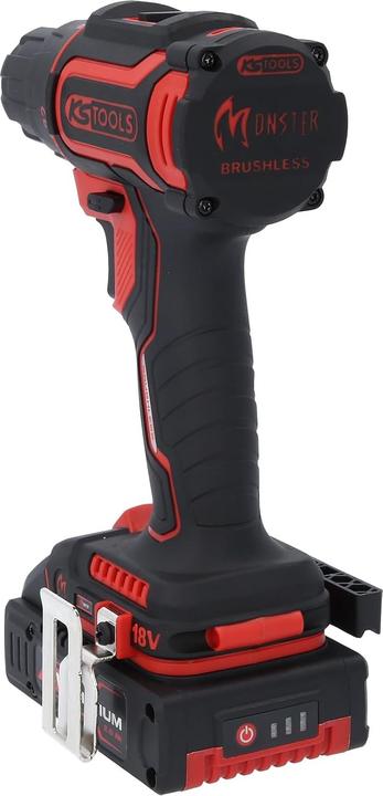 Produktbild KS Tools eMONSTER Brushless-Akku-Bohr-Schrauber-Satz, 4-tlg| 18 Volt, 2 Akkus und Ladegerät