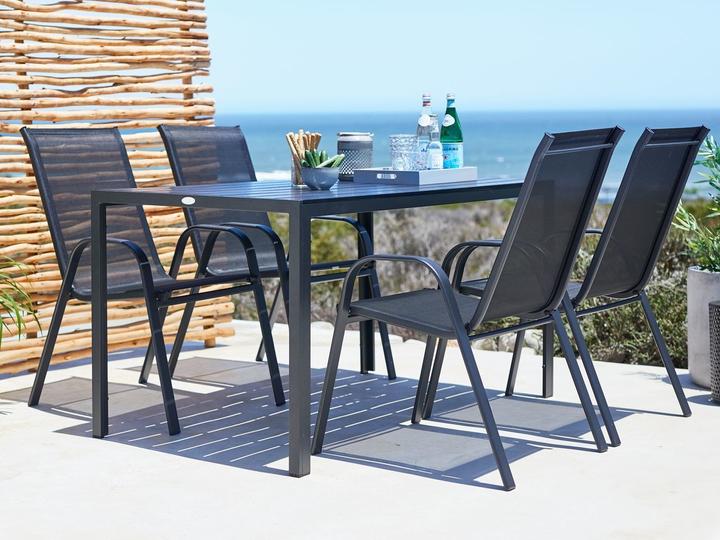 Produktbild JYSK 3779740 Gartentisch Schwarz Rechteckige Form