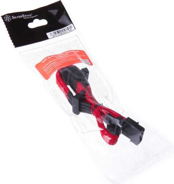 Image du produit Silverstone Extension ATX 4-4 (SATA) Pin rouge
