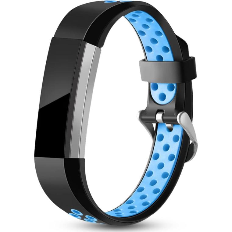 Strap-it Sportarmband (Silikon, Alta HR, Alta), Uhrenarmband, Schwarz, Blau, Mehrfarbig
