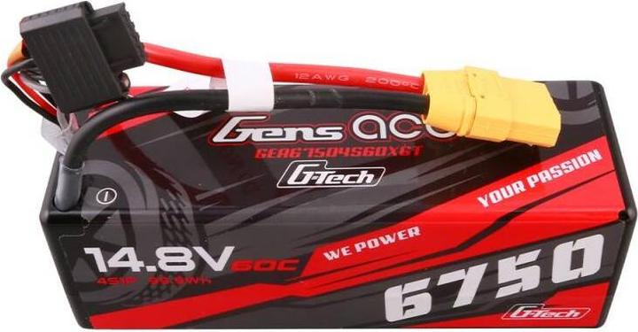 Produktbild Gens Ace G-Tech 6750mAh 14.8V 60C 4S1P 14# XT90 Battery (14.80 V, 6750 mAh)