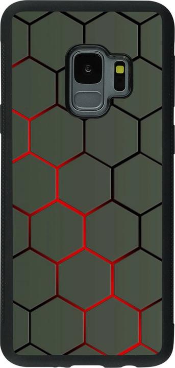 Actual product image PhoneLook Cover Silicone black Geometric Line red (Samsung Galaxy S9)
