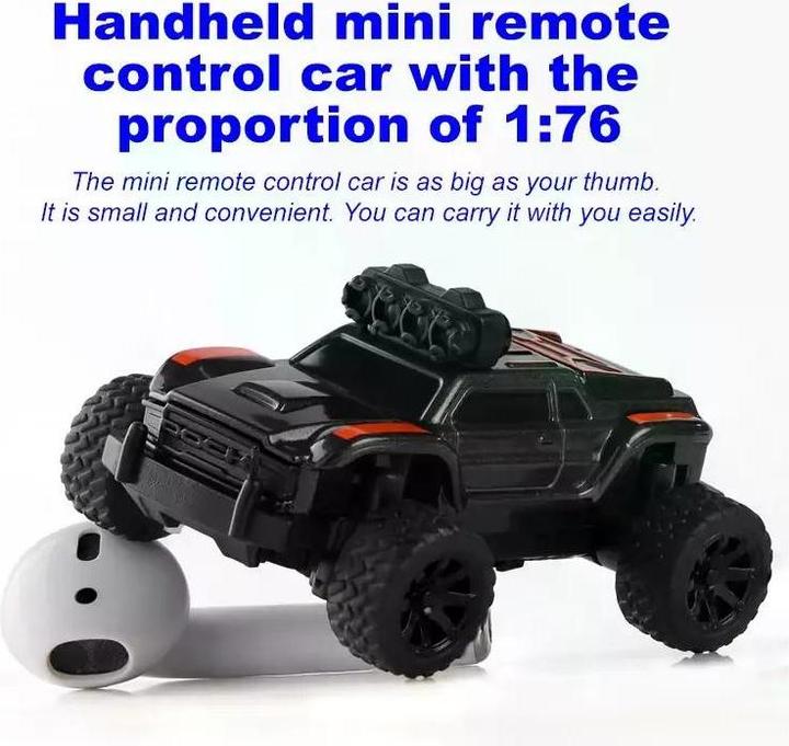Actual product image Turbo Racing Micro Monster Truck TC-01, Black, RTR, 1:76 (RTR Ready-to-Run)