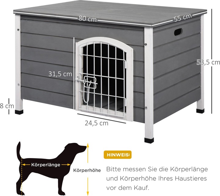 Actual product image PawHut Dog kennel with door (Dog kennel)