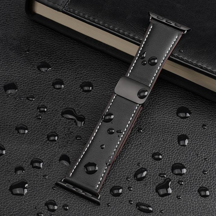 Actual product image Dux Ducis YA bracelet (42 mm, 44 mm, 45 mm, 49 mm, Genuine leather, Apple Watch Series 1, Apple Watch Series 2, Apple Watch Series 3, Apple Watch Series 4, Apple Watch Series 5, Apple Watch Series 6, Apple Watch Series 7, Apple Watch Series 8, Apple Watch Series 9, Apple Watch SE, Apple Watch Ultra, Apple Watch Ultra 2)