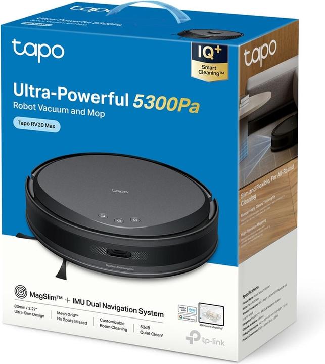 Produktbild TP-Link Tapo RV20 Max (5300 Pa, Wischtuch)