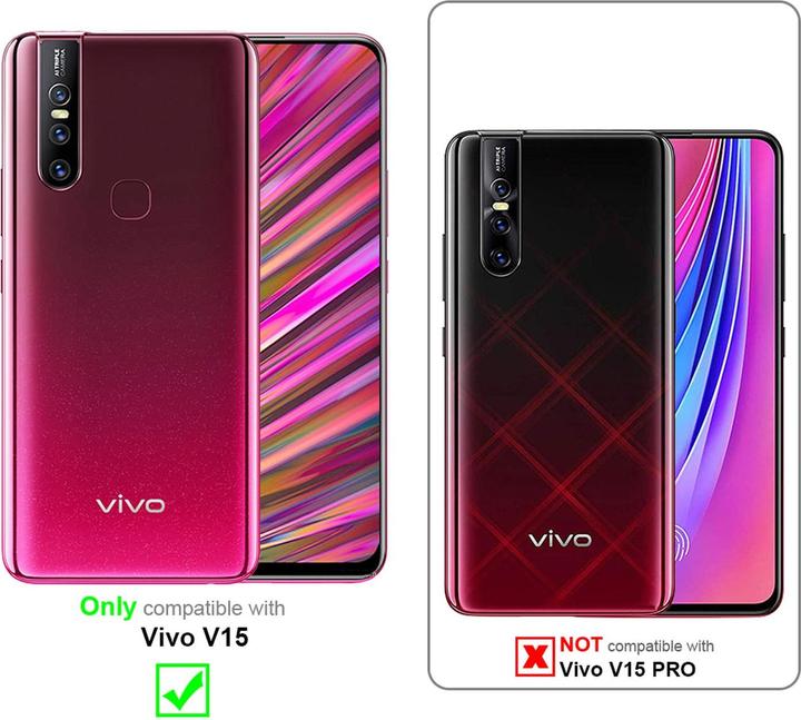 Actual product image Cadorabo Book Invisible Magnet Cover (Vivo V15)