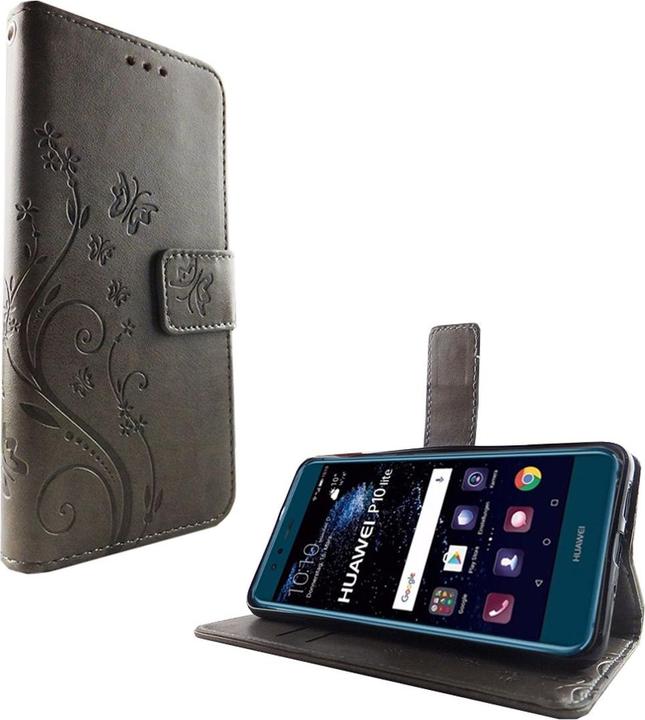 Produktbild König Design Hülle Handy Schutz für Huawei P10 Lite Case Cover Tasche Wallet Etui Handyhülle (Huawei P10 Lite)