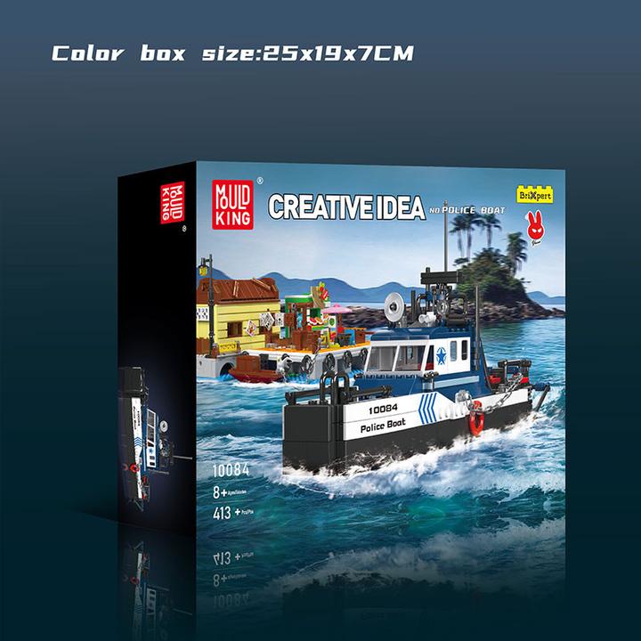 Produktbild Mould King Polizeiboot