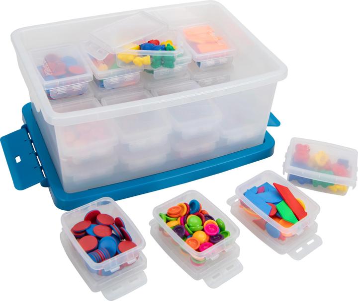 Produktbild Betzold Aufbewahrungsboxen-Set, transparent, 25-teilig (11.60 l)