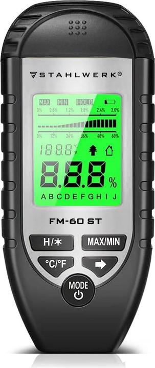 Immagine prodotto Stahlwerk Misuratore di umidità FM-60 ST Misuratore di umidità per materiali da costruzione in legno