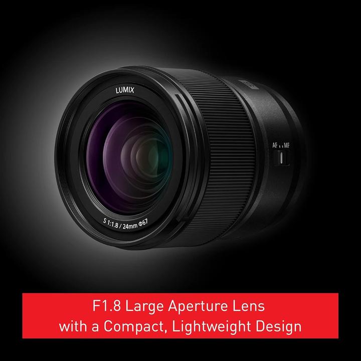 Immagine prodotto Panasonic Lumix S 24mm f/1.8 L Mount (L-mount, Full frame)