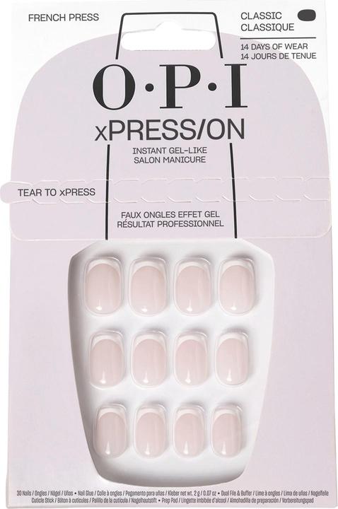 Actual product image OPI Xpress/On (Artificial nails, White, Rose)