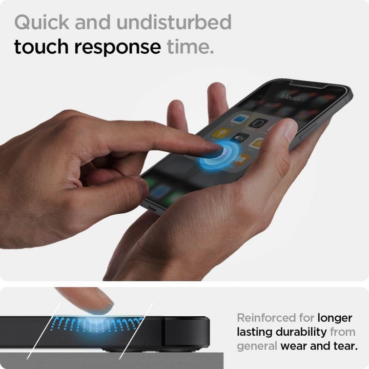 Produktbild Spigen Glas TR Displayschutzfolie 1 St. (1 Stück, Apple iPhone 12 mini)