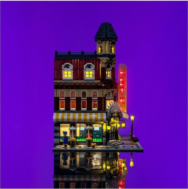 Actual product image Light my bricks LMB 2.0 LEGO® 10182 Cafe Corner# Light Kit