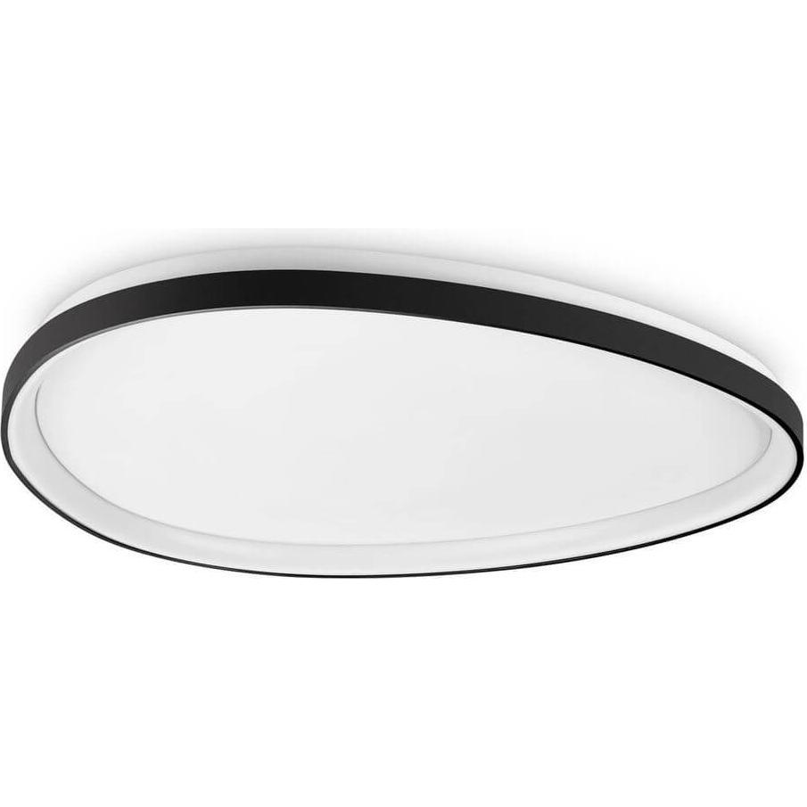Ideal lux, Wandleuchte + Deckenleuchte, GEMINI LED Deckenleuchte 41W ⌀810mm Schwarz warmweiss 328089 (5400 lm)