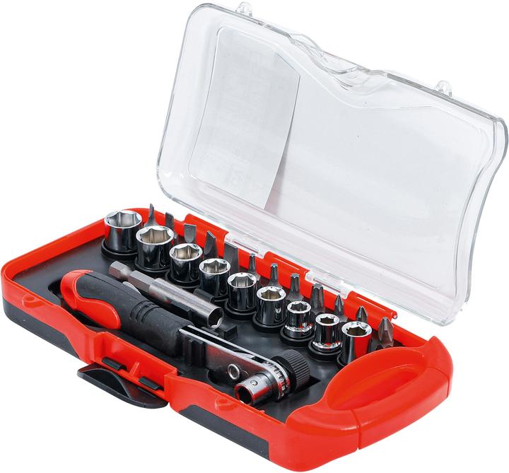 Actual product image BGS Bit / Socket Set with Bit Ratchet 23 pcs.