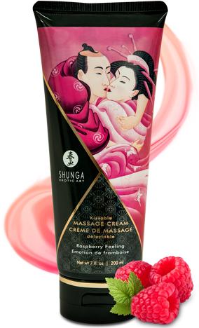 Produktbild Shunga Massage Cream Sinnliche Himbeere (200 ml)